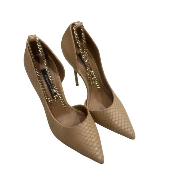 BCBGMAXAZRIA Nexxa Women's Size 6 Almond Snake Print Carrano Dress Pump Heels - Picture 2 of 11